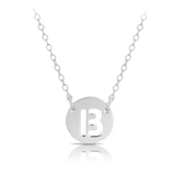 Initial Necklace in Sterling Silver