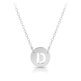 Initial Necklace in Sterling Silver