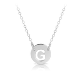 Initial Necklace in Sterling Silver