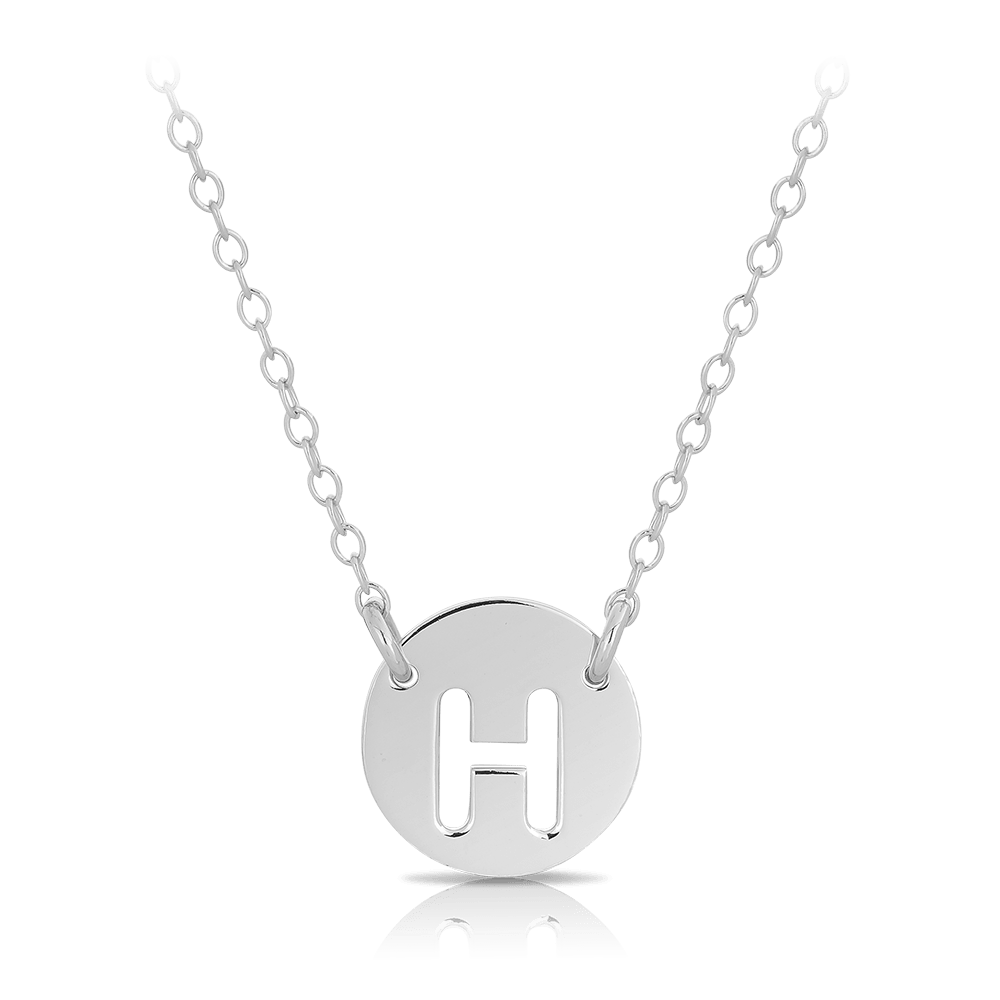 Initial Necklace in Sterling Silver