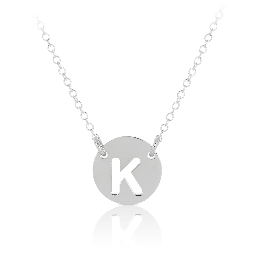Initial Pendant in Sterling Silver