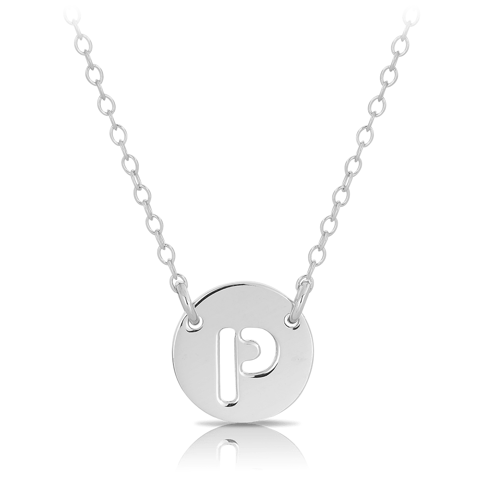 Initial Necklace in Sterling Silver