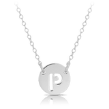 Initial Necklace in Sterling Silver
