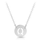 Initial Necklace in Sterling Silver