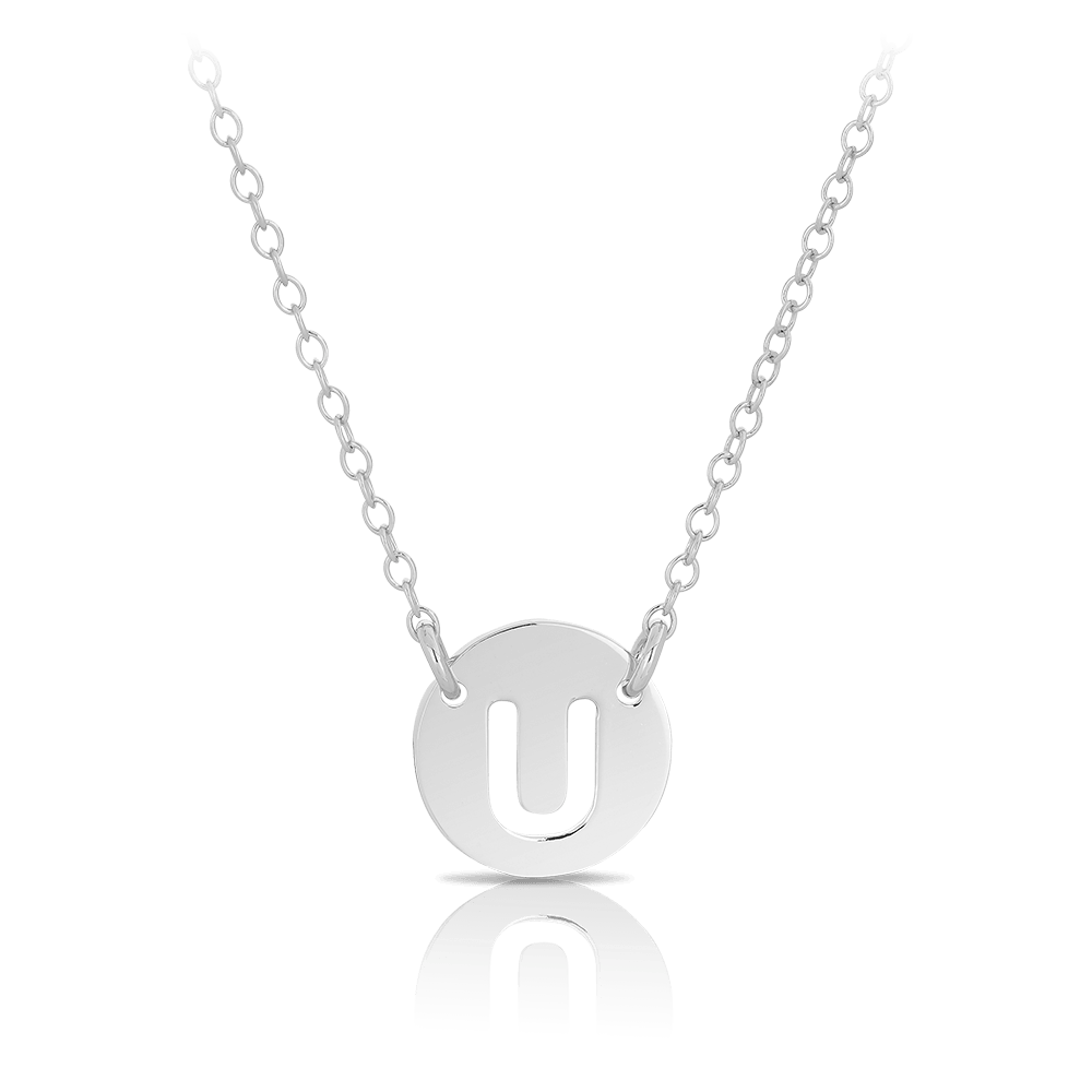 Initial Necklace in Sterling Silver