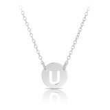 Initial Necklace in Sterling Silver