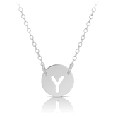 Initial Necklace in Sterling Silver