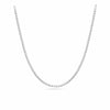 60cm Box Chain with Slider in Sterling Silver