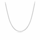 60cm Box Chain with Slider in Sterling Silver