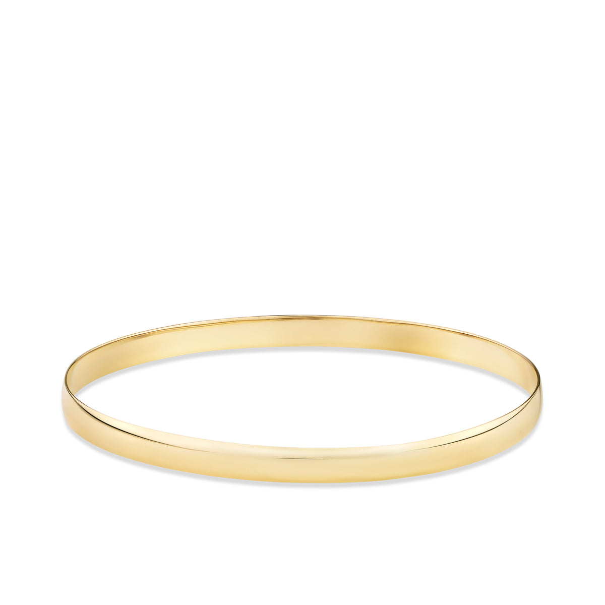 Solid Round Bangle in 9ct Yellow Gold
