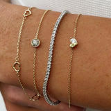 1.00ct TW Diamond Tennis Bracelet in 9ct White Gold