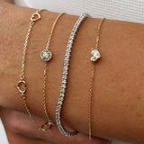 Heart Bracelet in 9ct Yellow Gold