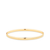 Solid Oval Bangle in 9ct Yellow Gold