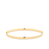 Solid Oval Bangle in 9ct Yellow Gold