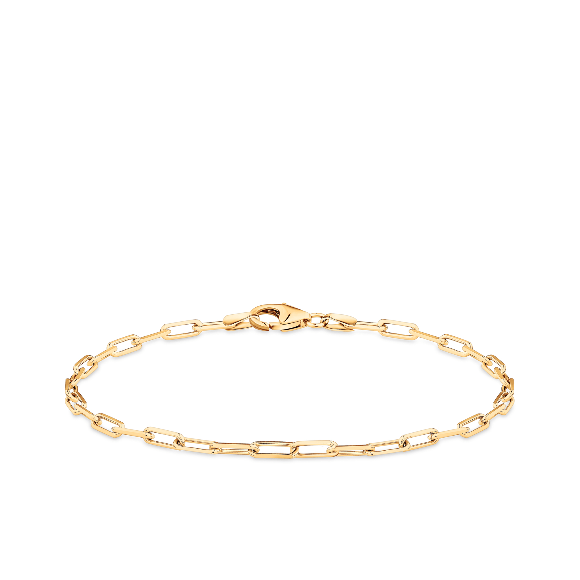 Paperclip Bracelet in 9ct Yellow Gold