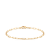 Paperclip Bracelet in 9ct Yellow Gold