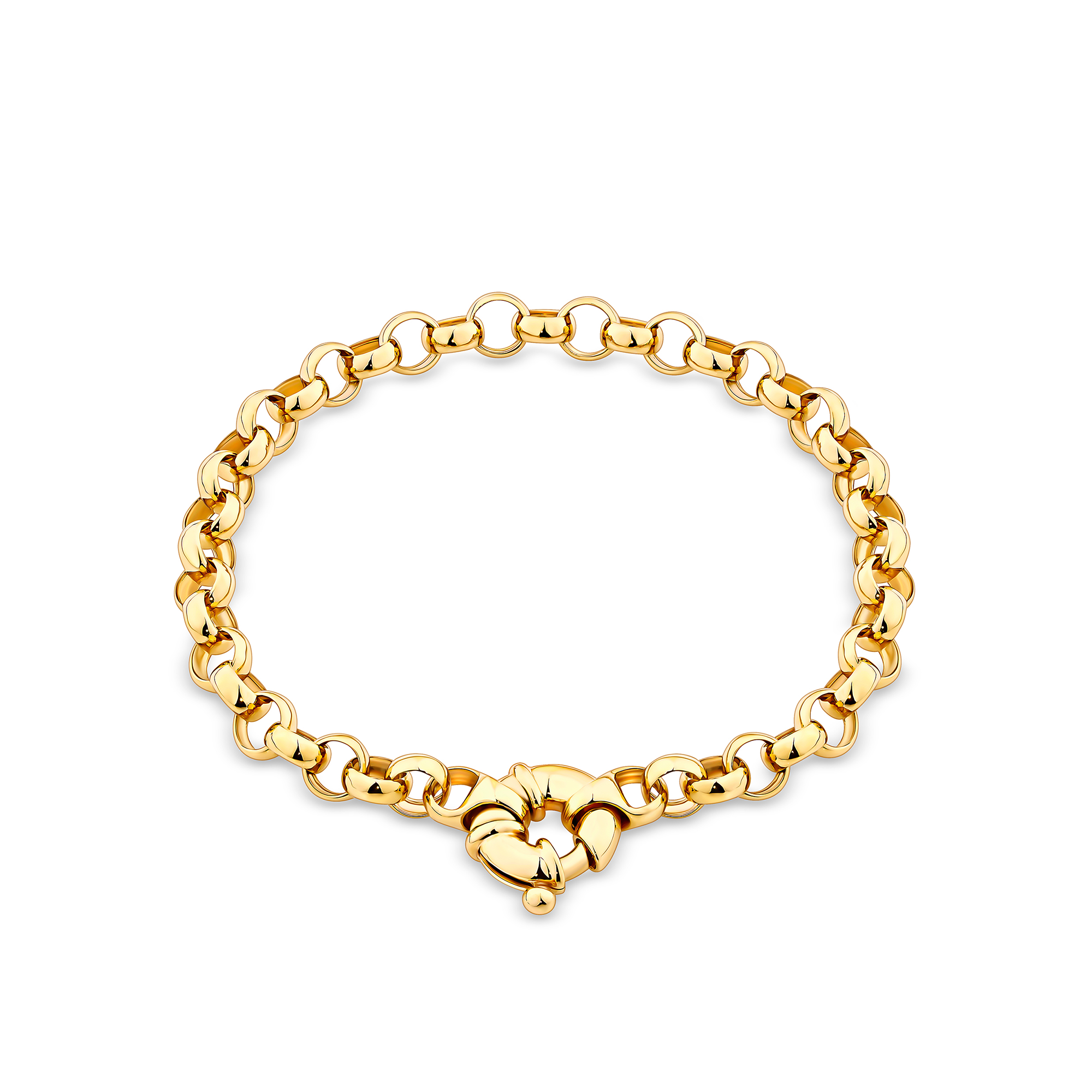 Solid Bracelet in 9ct Yellow Gold