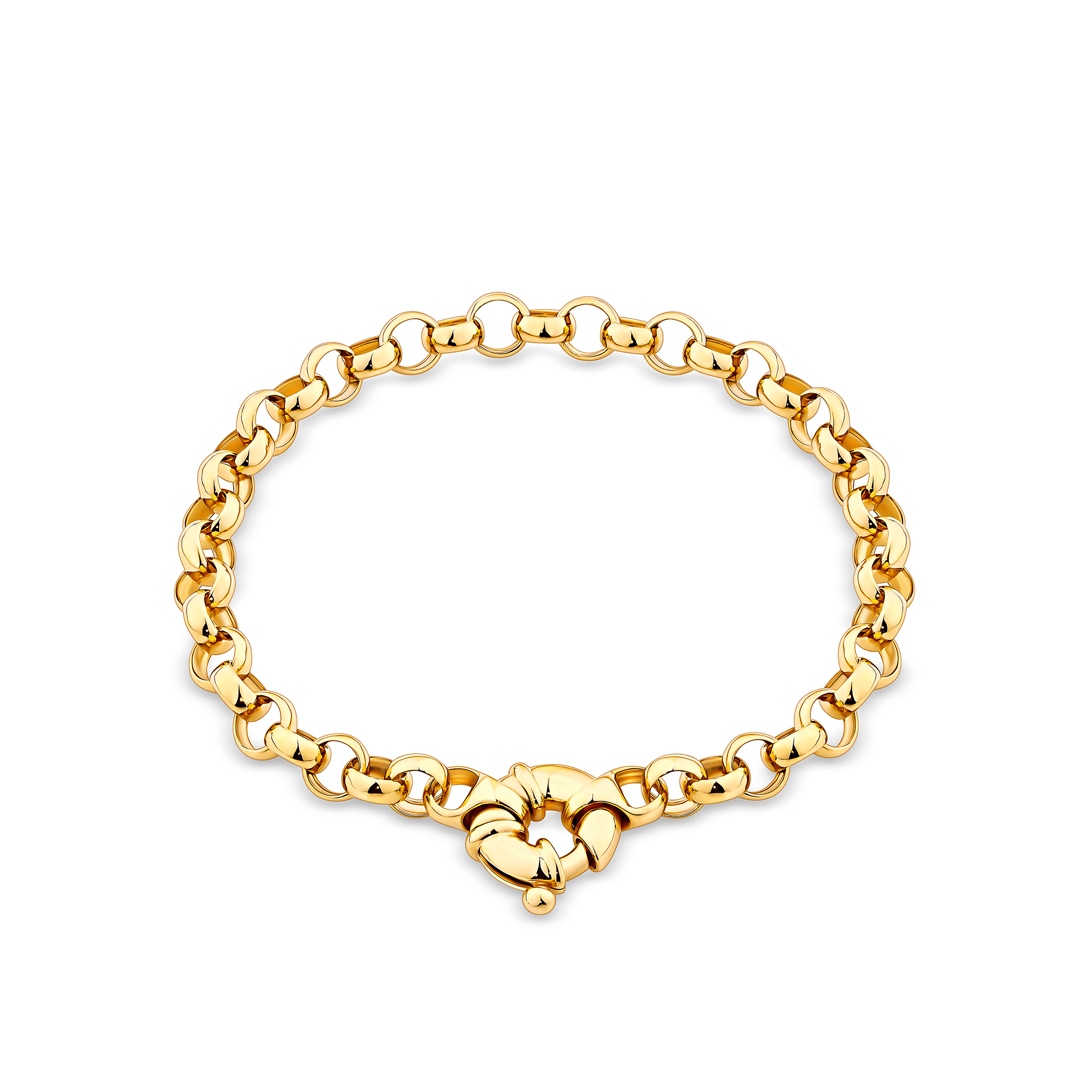 Solid Bracelet in 9ct Yellow Gold