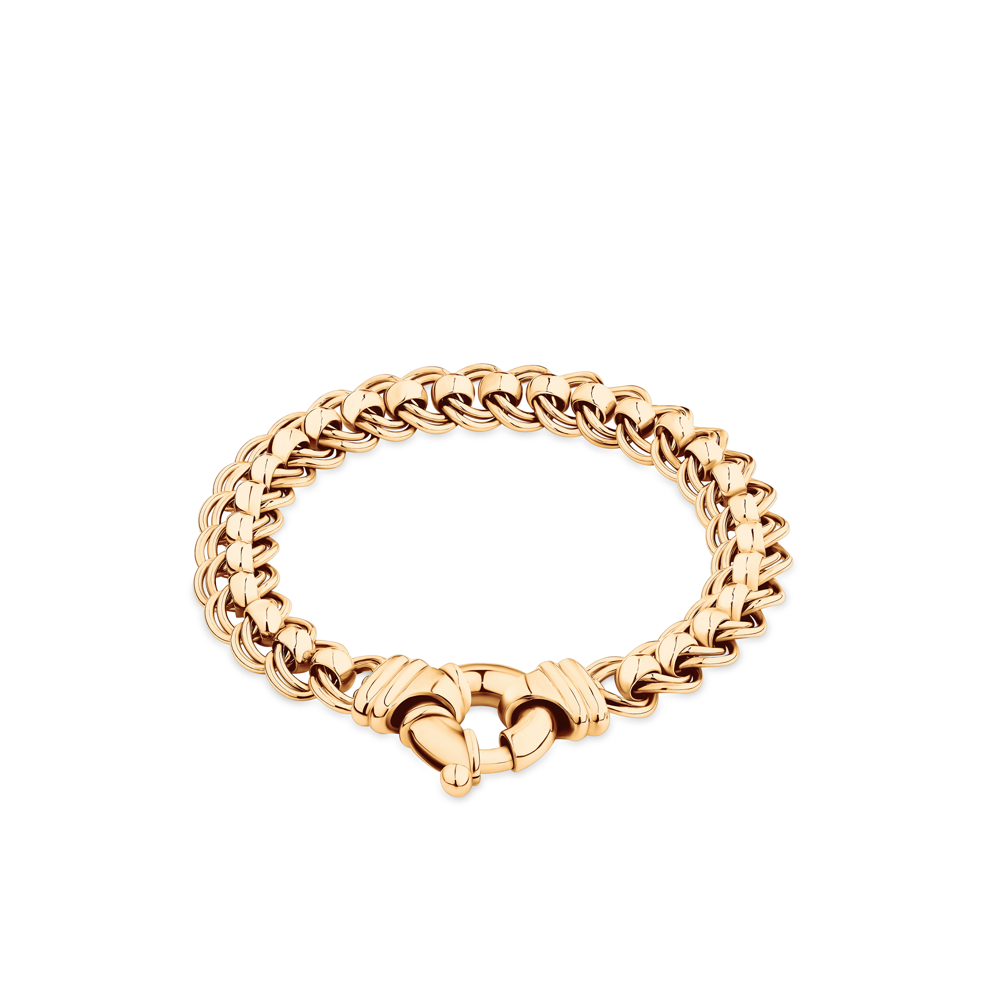 Double Roller Bracelet in 9ct Yellow Gold