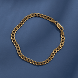 Solid Curb Link Bracelet in 9ct Yellow Gold