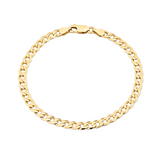 Solid Curb Link Bracelet in 9ct Yellow Gold