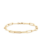 Paperclip Bracelet in 9ct Yellow Gold