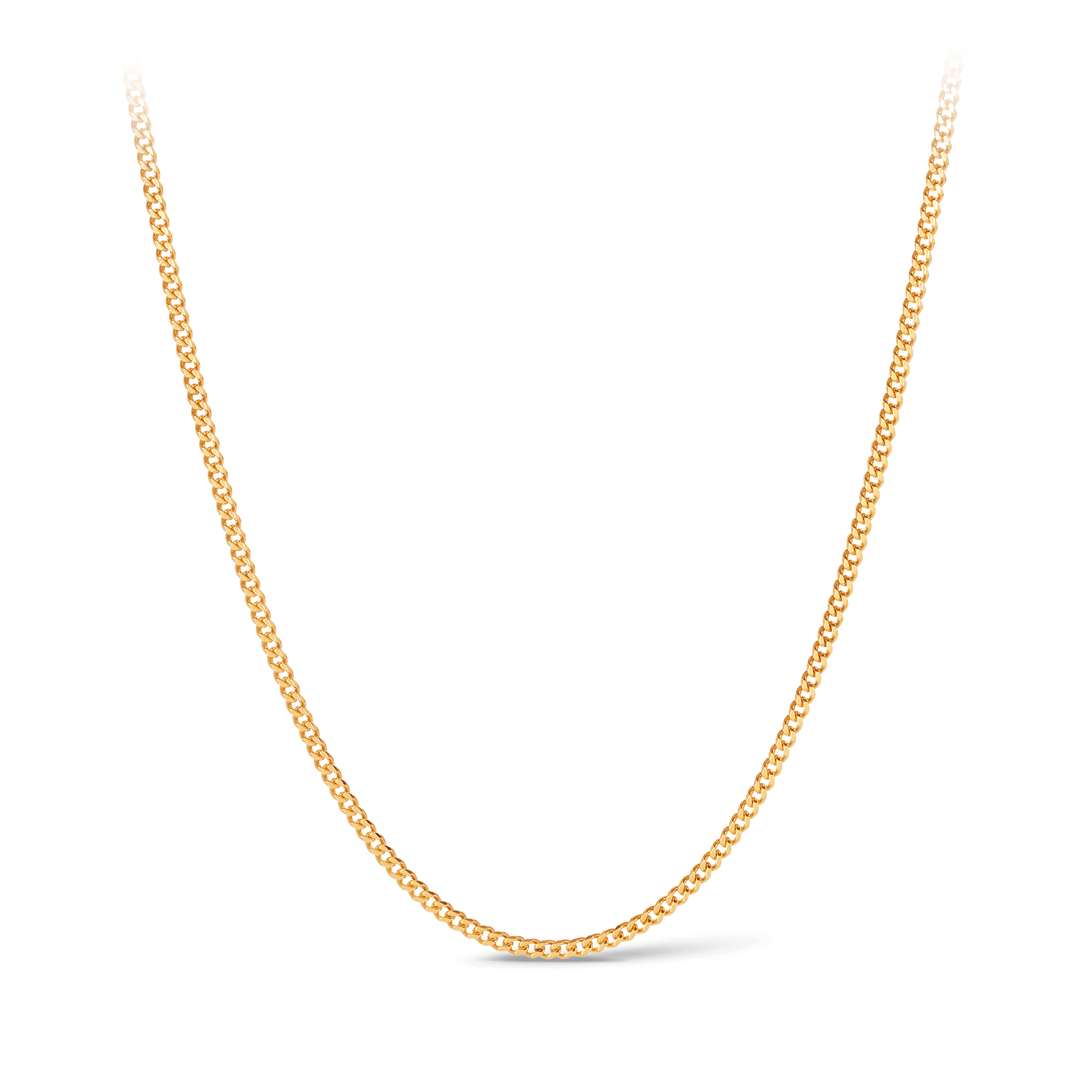45cm Curb Link Chain in 9ct Yellow Gold