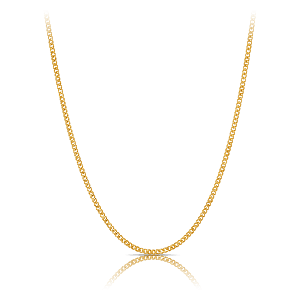 45cm Curb Link Chain in 9ct Yellow Gold - Wallace Bishop