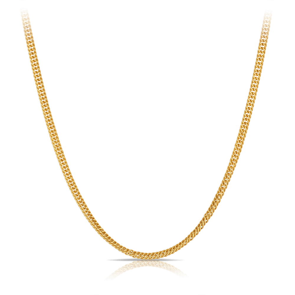 45cm Curb Link Chain in 9ct Yellow Gold