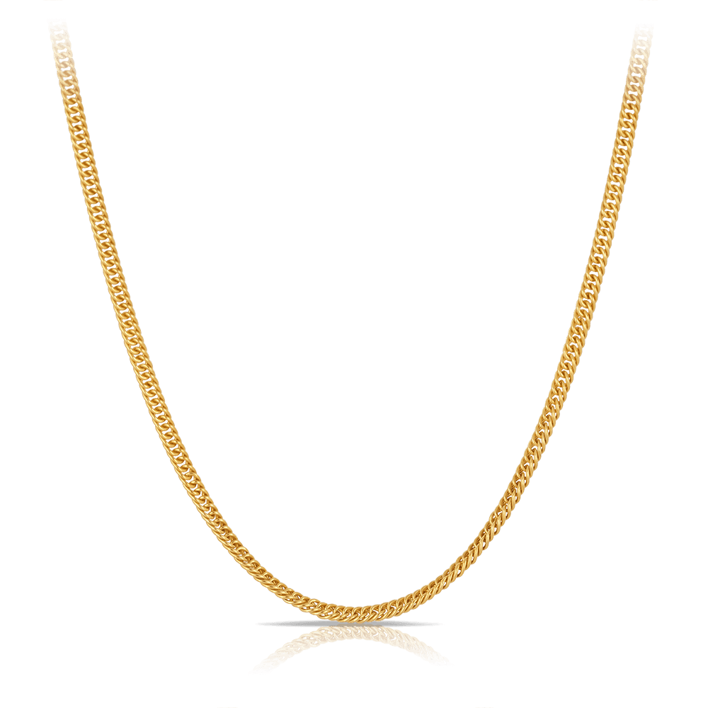 45cm Curb Link Chain in 9ct Yellow Gold - Wallace Bishop