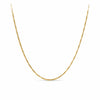 45cm Polished Cable Link Chain in 9ct Yellow Gold