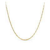 45cm Polished Cable Link Chain in 9ct Yellow Gold