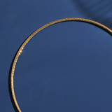 9ct Polished Yellow Gold Omega Memory Shape Chain Necklace