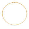 9ct Polished Yellow Gold Omega Memory Shape Chain Necklace