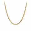60cm Concave Finish Curb Link Chain in 9ct Yellow Gold