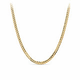 60cm Concave Finish Curb Link Chain in 9ct Yellow Gold