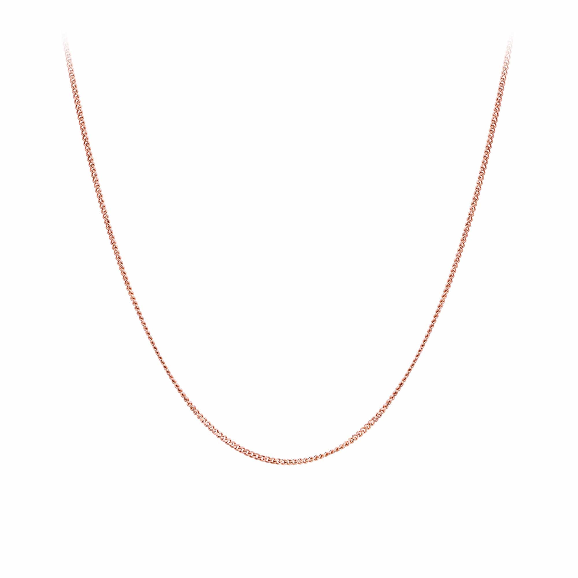 45cm Curb Chain in 9ct Rose Gold