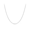 45cm Curb Link Chain in 9ct White Gold
