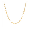 45cm Solid Paperclip Chain in 9ct Yellow Gold