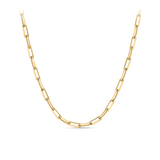 45cm Solid Paperclip Chain in 9ct Yellow Gold
