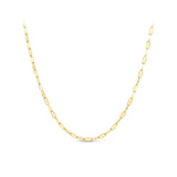 45cm Coffee Bean Chain in 9ct Yellow Gold