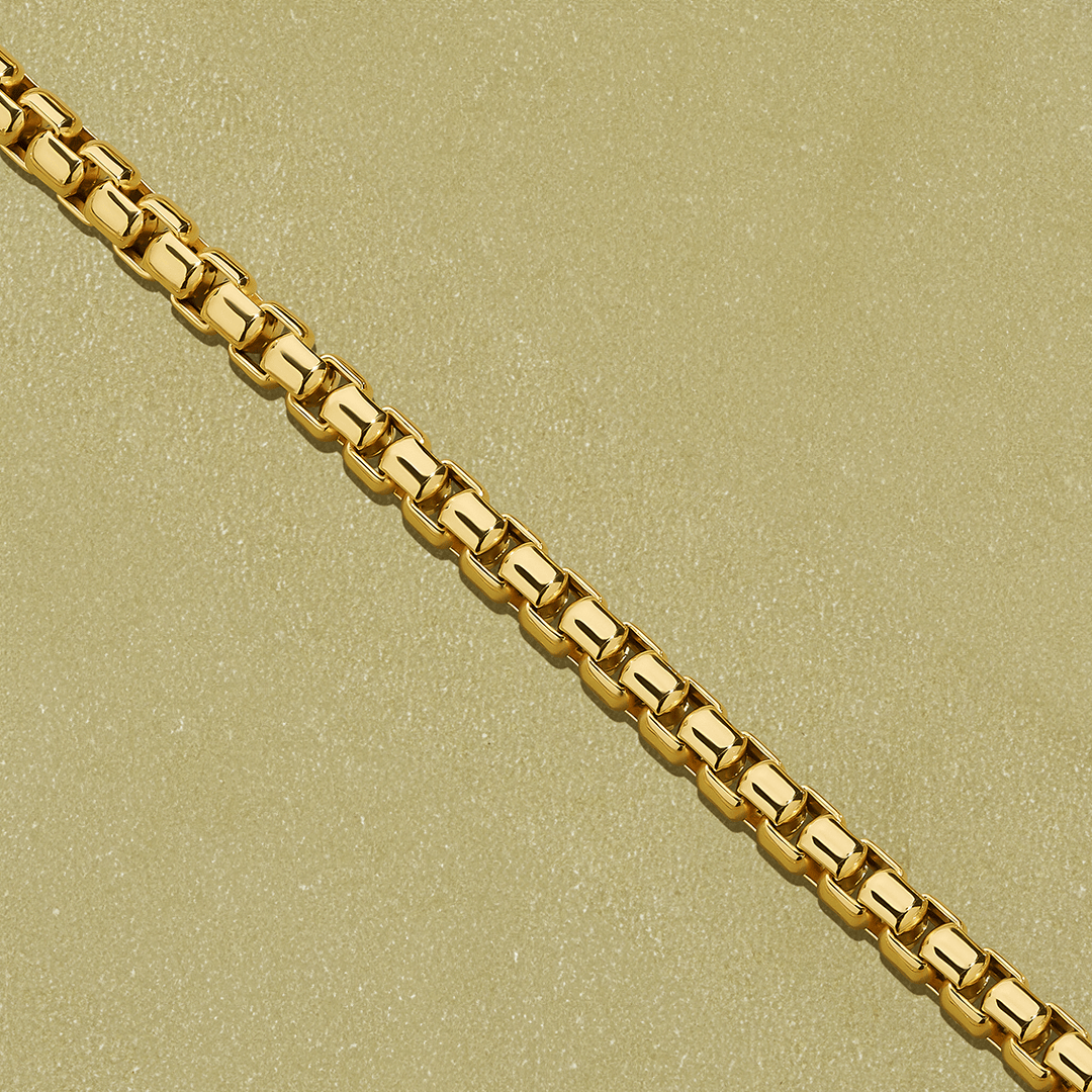 60cm Semi-Solid Box Chain in 9ct Yellow Gold