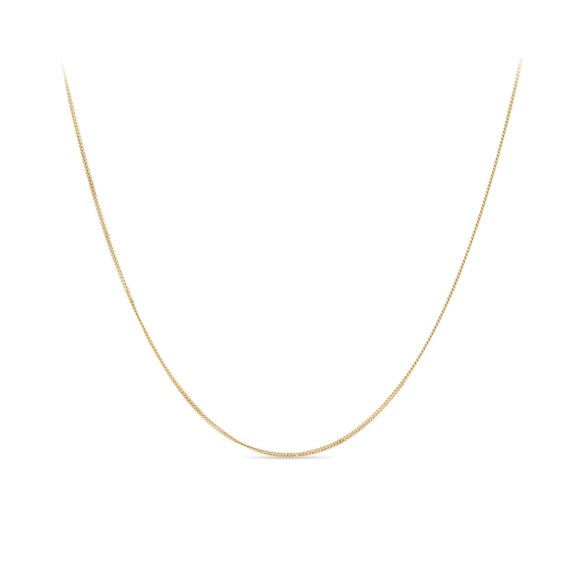 45cm Curb Link Chain in 9ct Yellow Gold