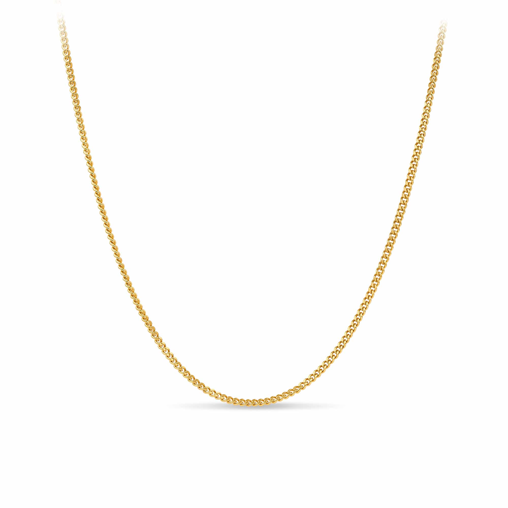 55cm Curb Link Chain in 9ct Yellow Gold