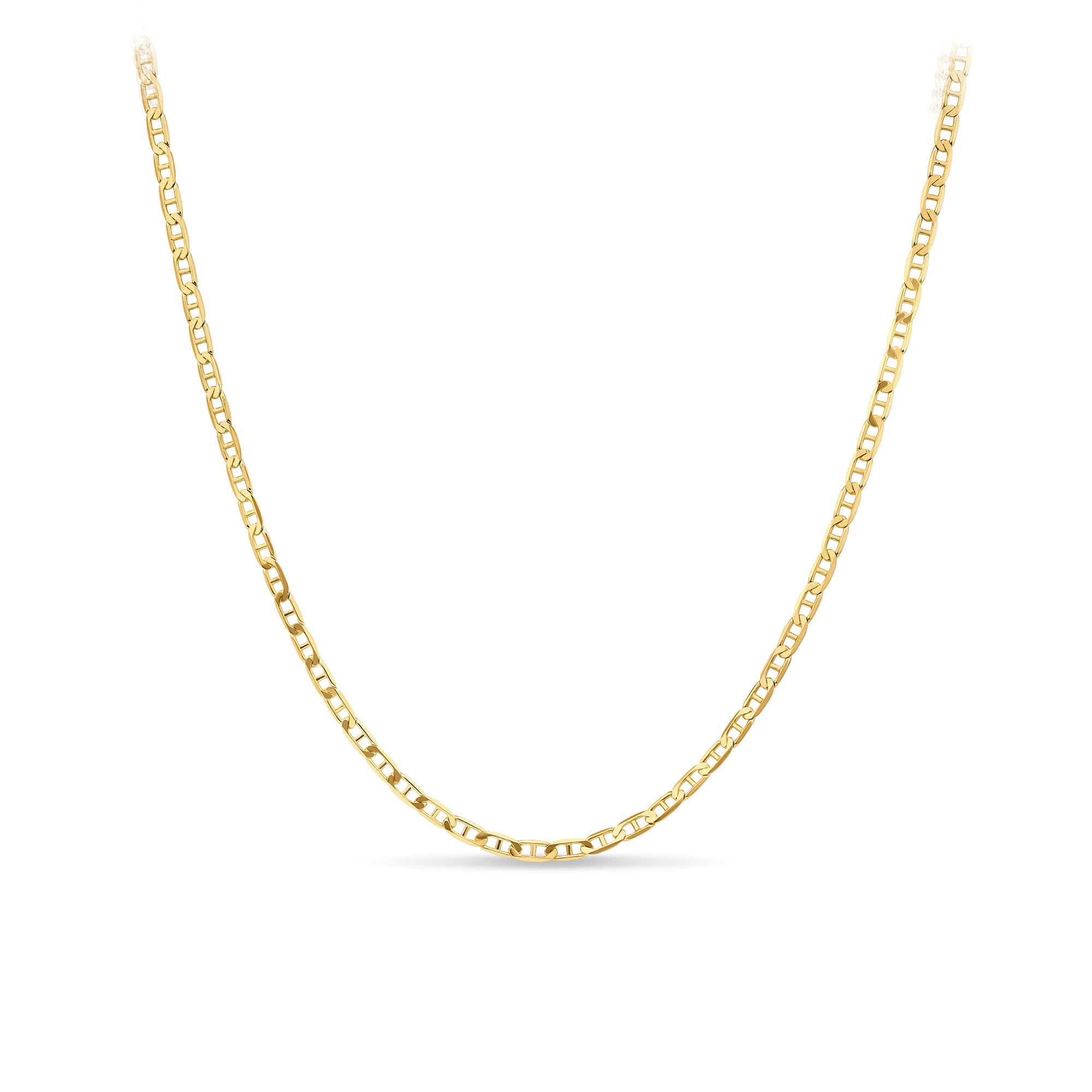 55cm Solid Anchor Link Chain in 9ct Yellow Gold
