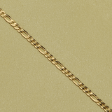 60cm Solid Figaro Link Chain in 9ct Yellow Gold