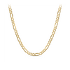60cm Solid Figaro Link Chain in 9ct Yellow Gold
