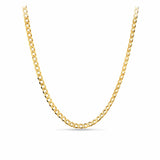 45cm Solid Curb Link Chain in 9ct Yellow Gold