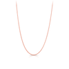 Diamond Cut Curb Link 45cm Chain in 9ct Rose Gold