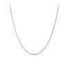 50cm Solid Curb Link Chain in 9ct White Gold